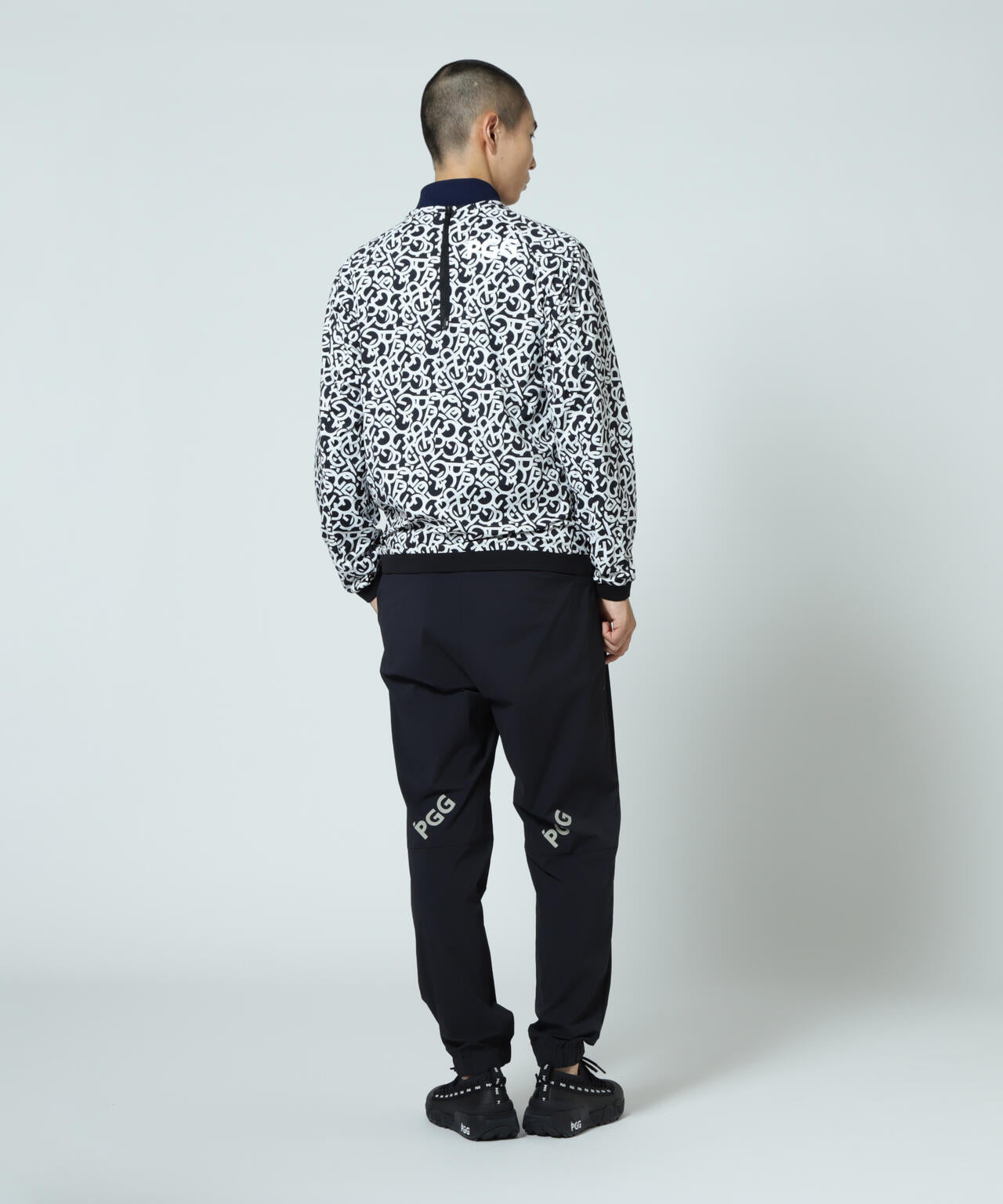 【PGG】【直営店舗&公式オンライン限定】Nyストレッチリップストップ×エプシロン <ロゴ総柄> (MENS)