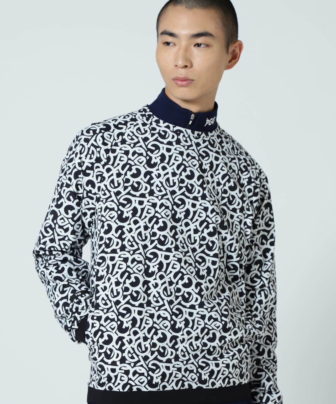 【PGG】【直営店舗&公式オンライン限定】Nyストレッチリップストップ×エプシロン <ロゴ総柄> (MENS)
