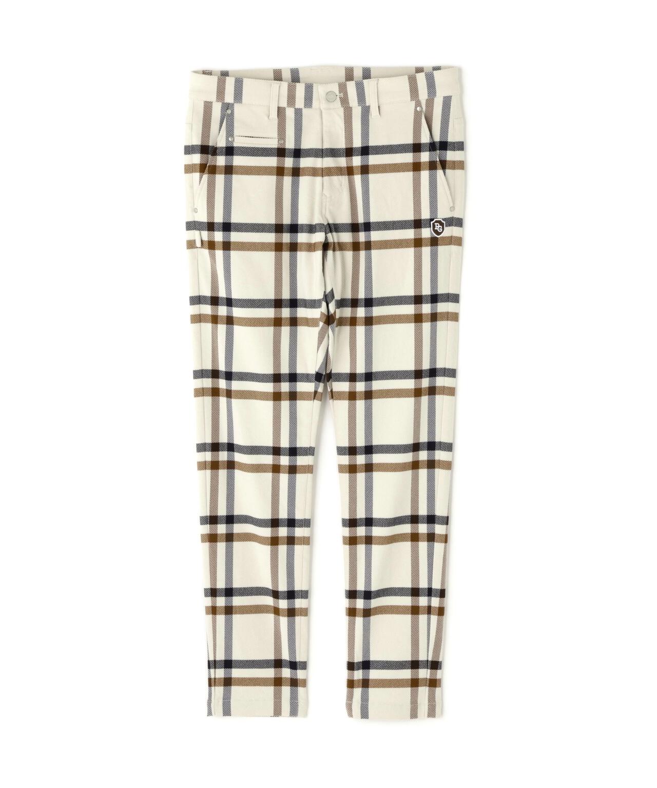 TRストレッチカルゼパンツ <チェック柄>