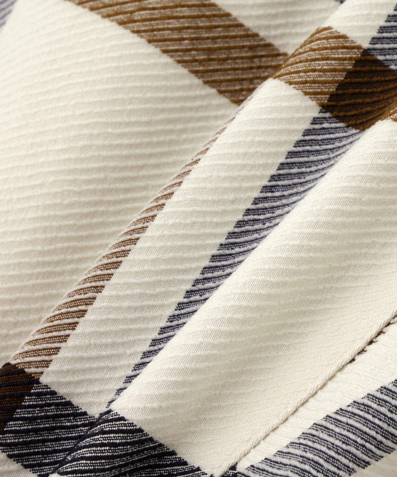 TRストレッチカルゼパンツ <チェック柄>