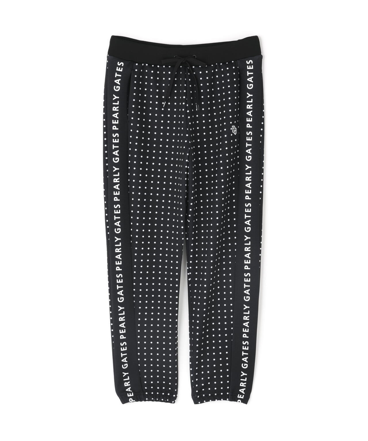 ダブルフェイスジョガーパンツ <ミニドット柄>