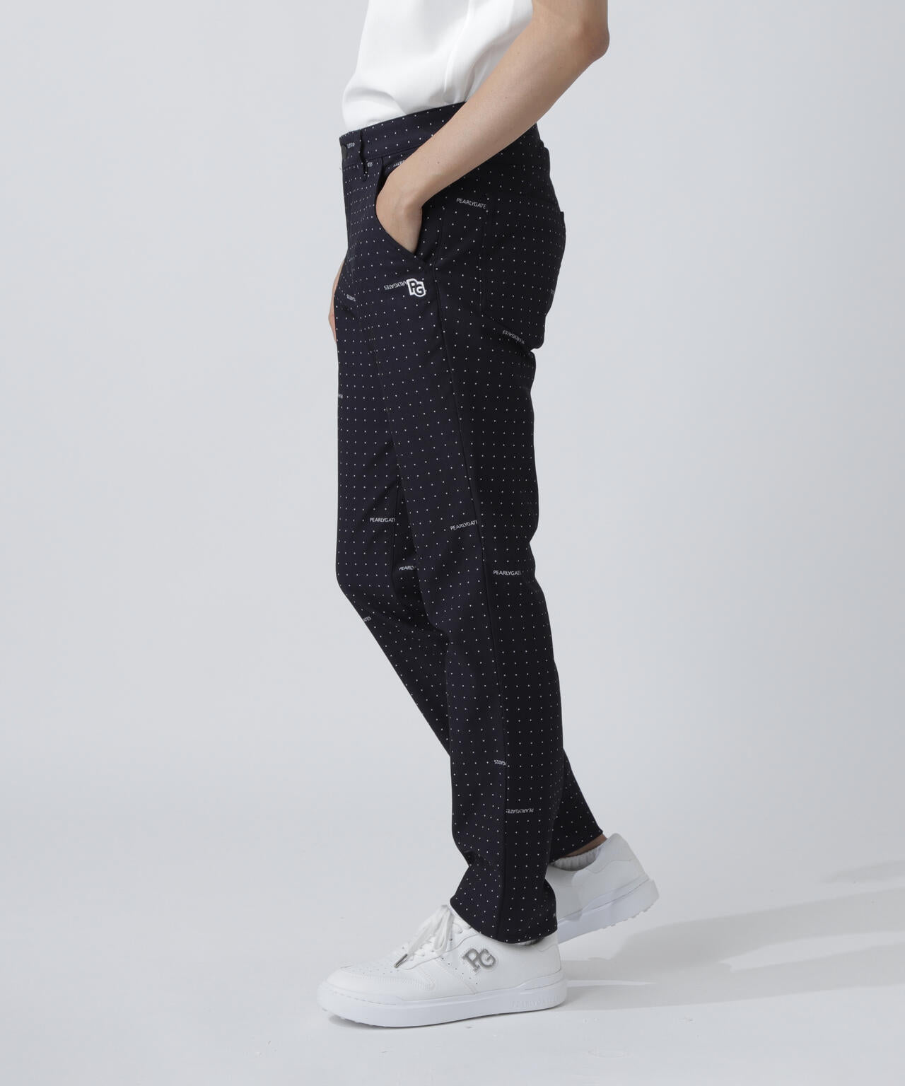 C/Peストレッチドビーツイルパンツ <ミニドット柄>