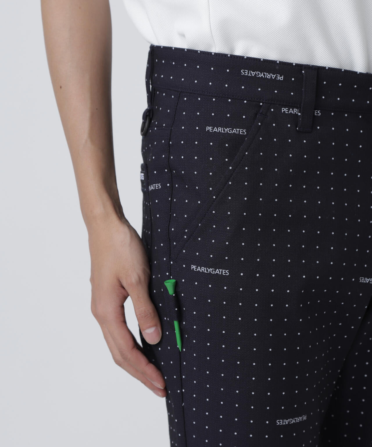 C/Peストレッチドビーツイルパンツ <ミニドット柄>