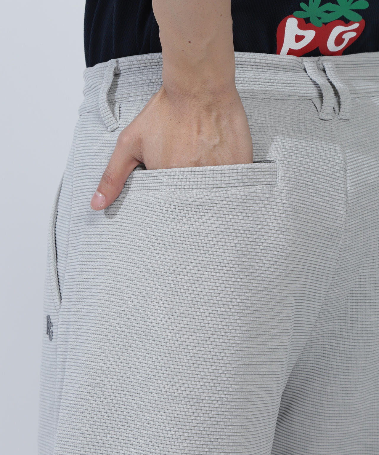 Peワッフル調ブリスターショートパンツ <Relaxシリーズ>