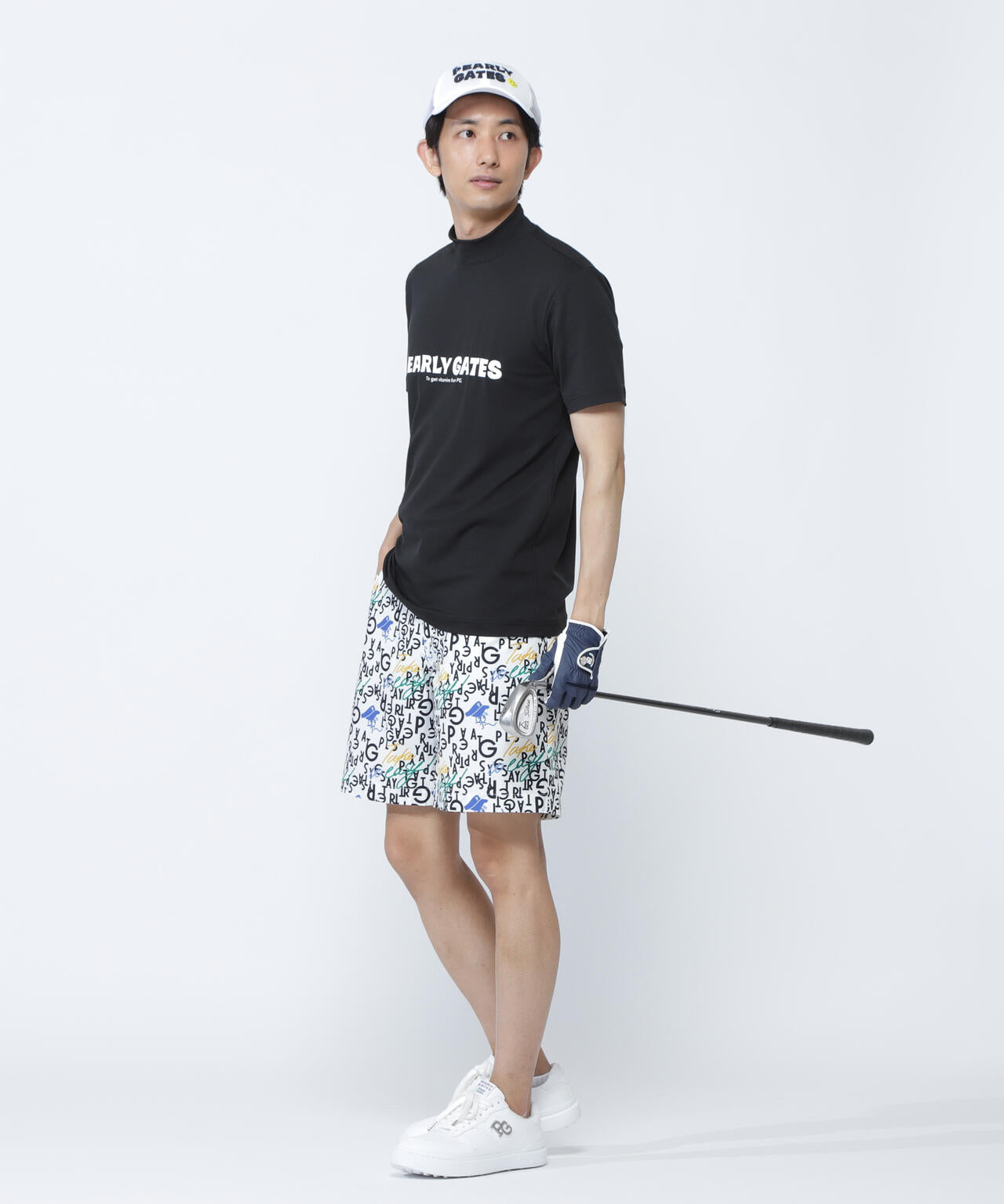 TEXBRID二重織裏使い ショートパンツ <BALLくんロゴ総柄>