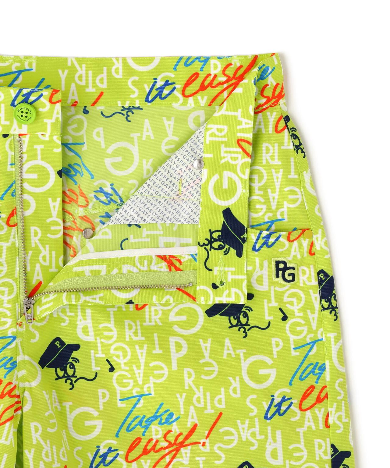 TEXBRID二重織裏使い ショートパンツ <BALLくんロゴ総柄>