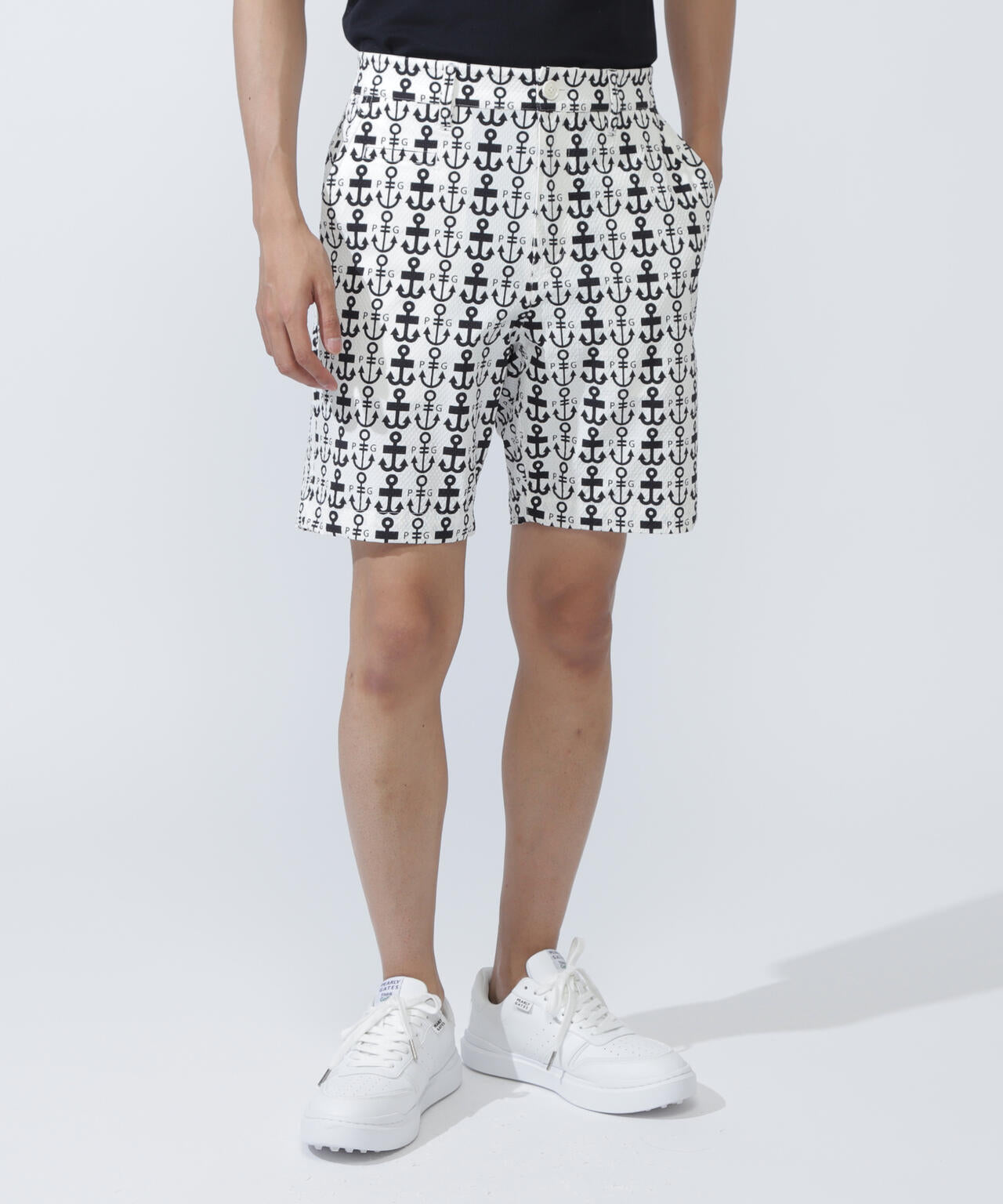 Nyストレッチドビーショートパンツ <ロゴアンカー柄>