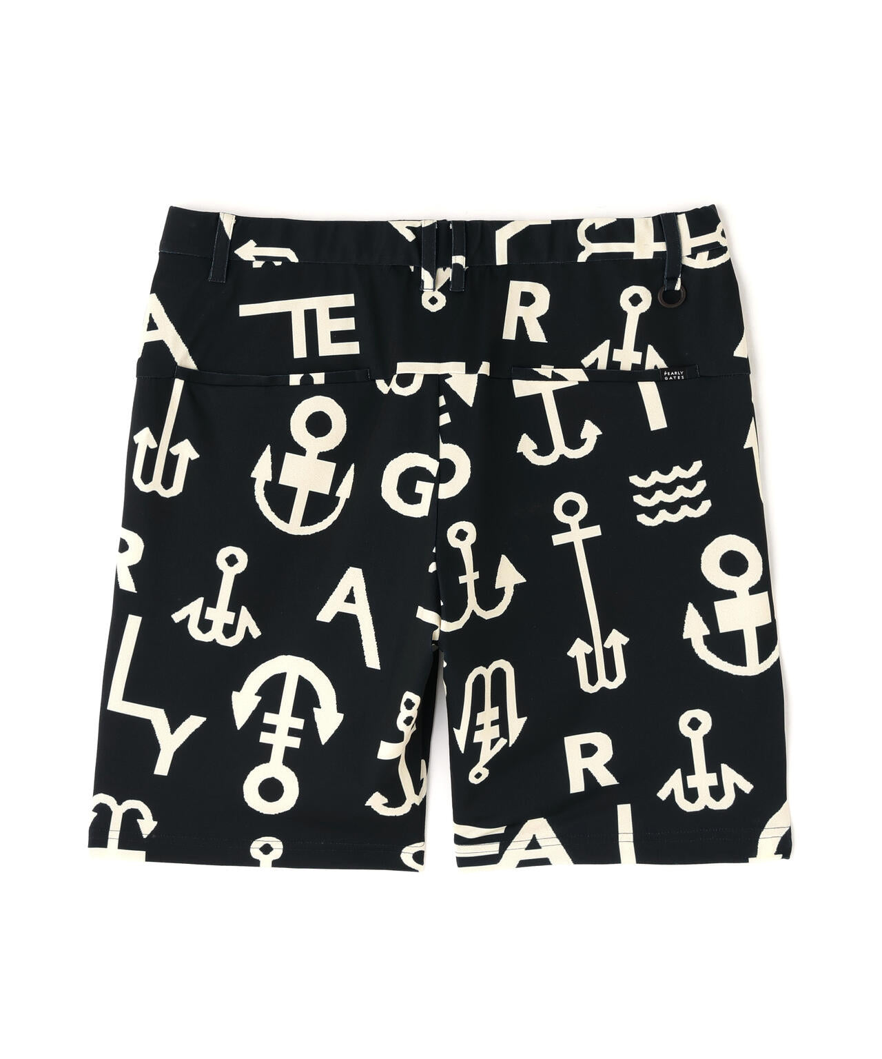梨地ショートパンツ <アンカーロゴ総柄>