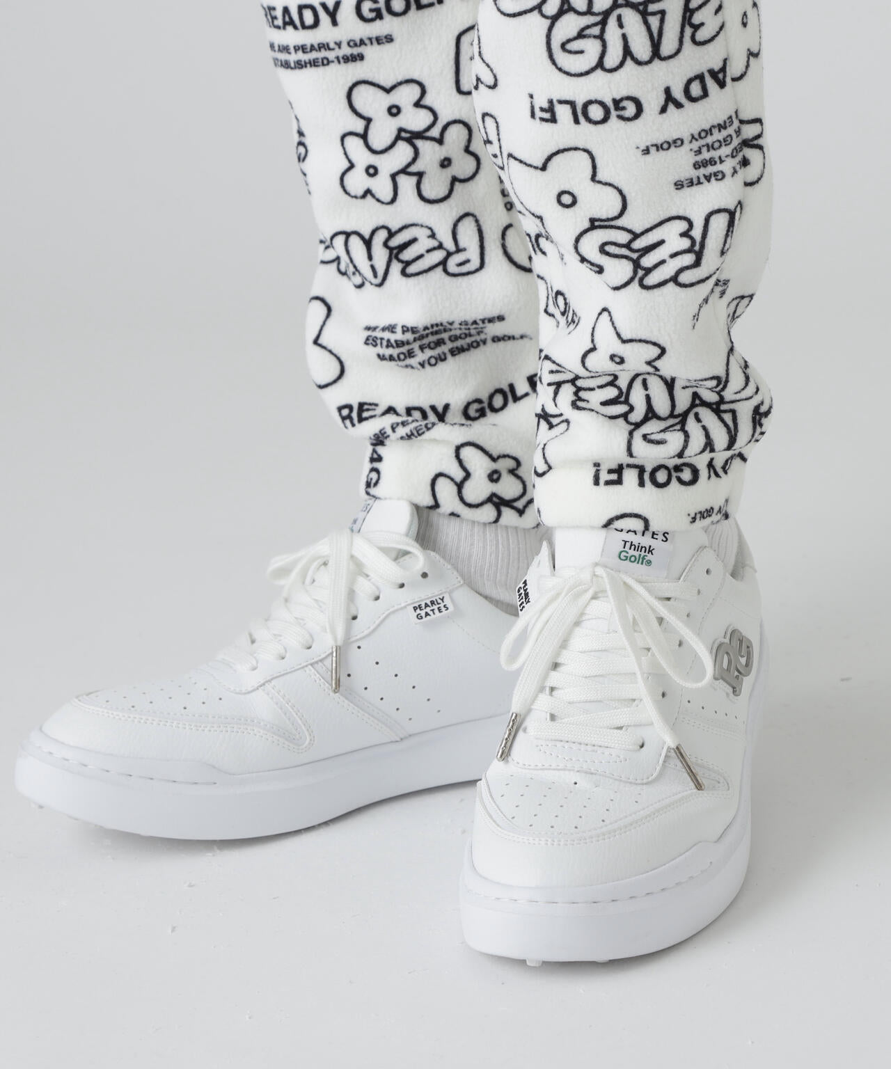 フリース片面起毛パンツ <ストリート花柄>