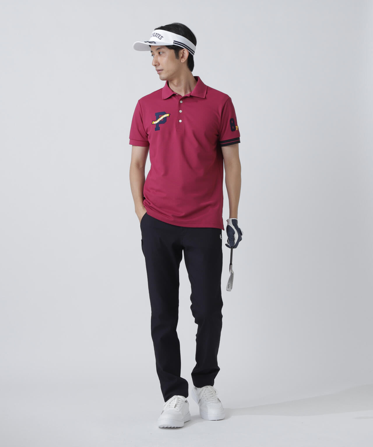 T/C6口鹿の子半袖ポロシャツ