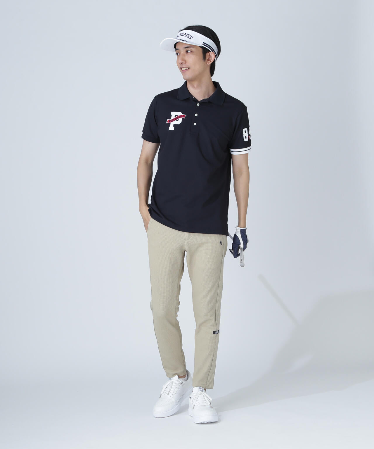 T/C6口鹿の子半袖ポロシャツ