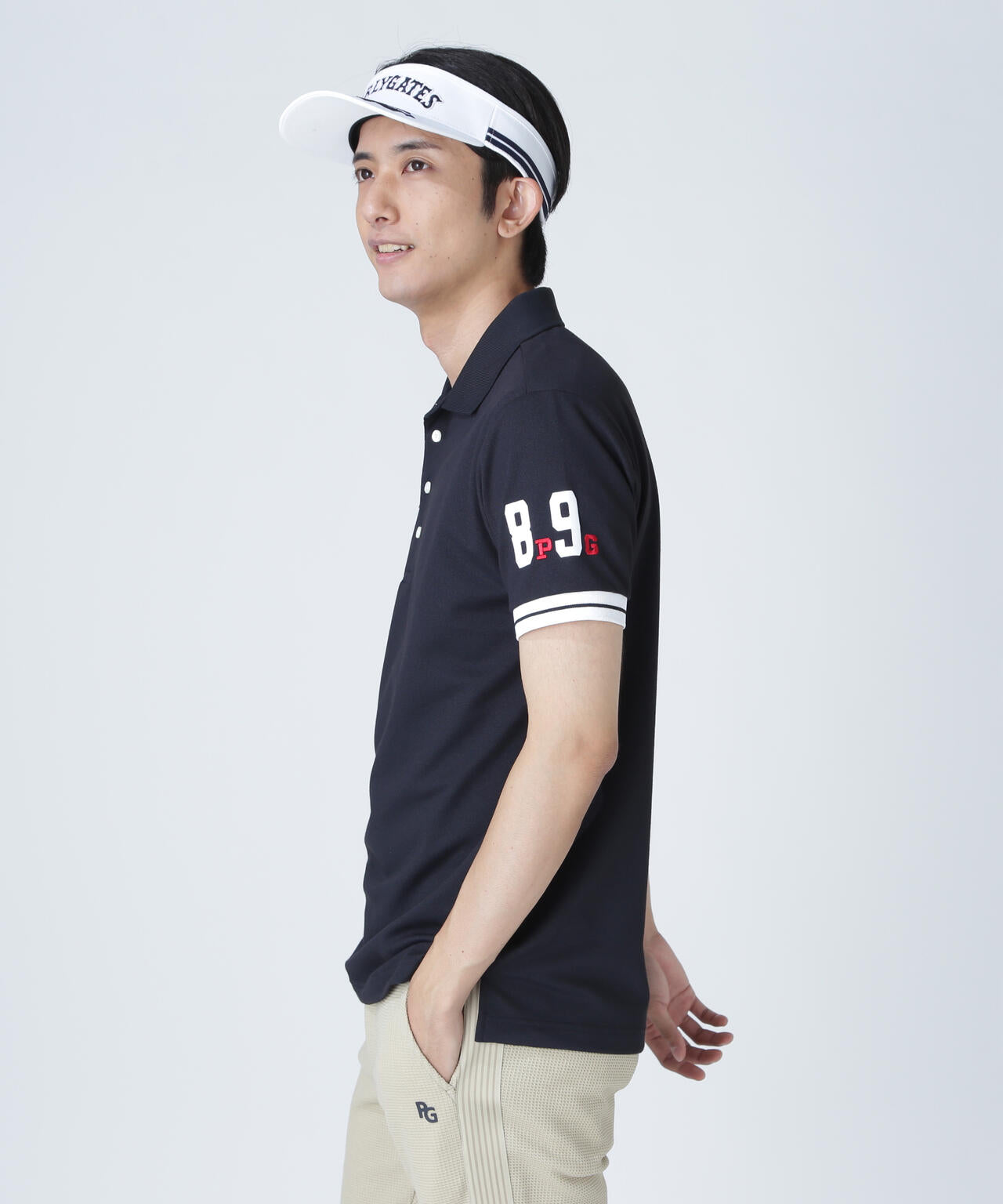 T/C6口鹿の子半袖ポロシャツ