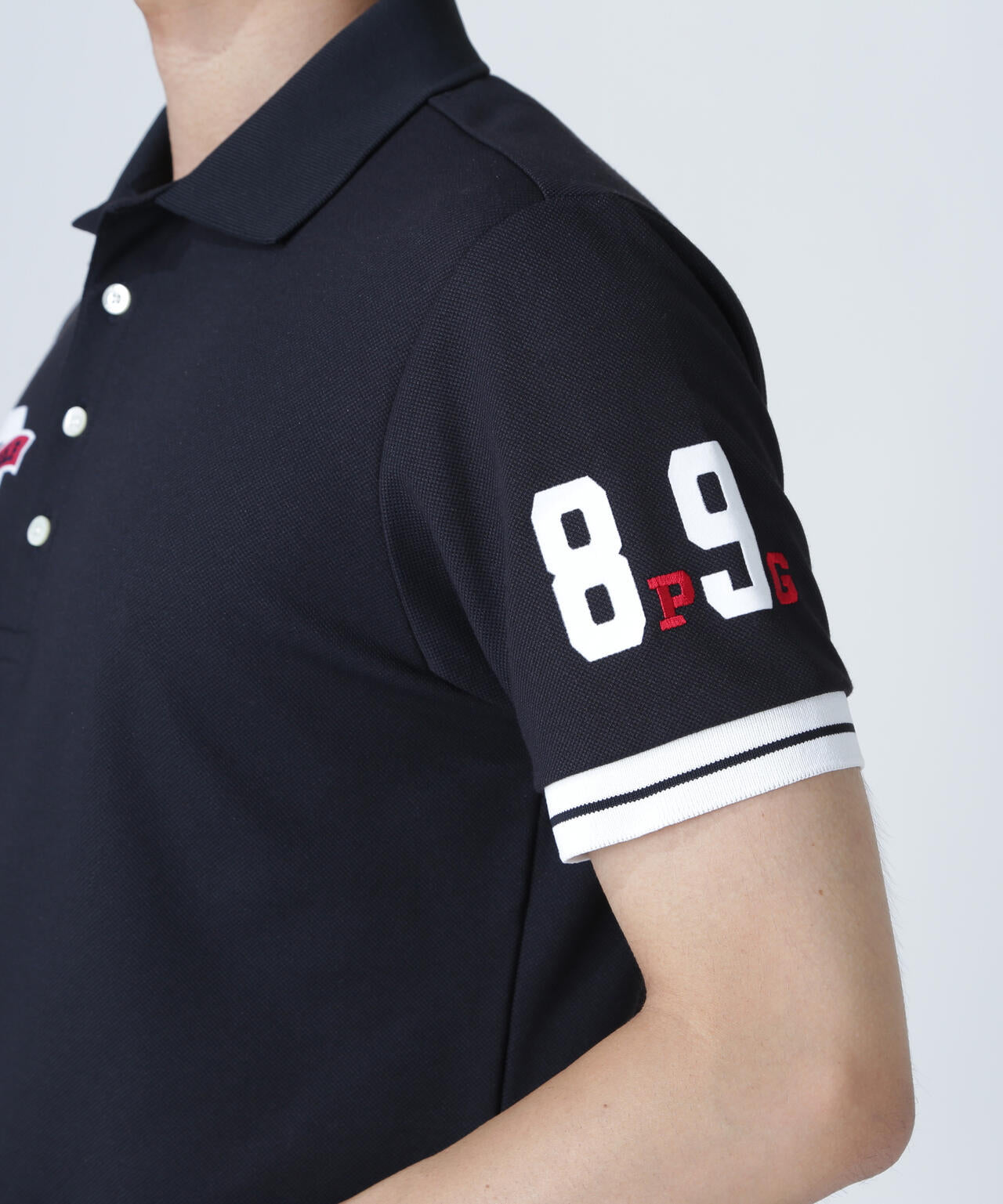 T/C6口鹿の子半袖ポロシャツ