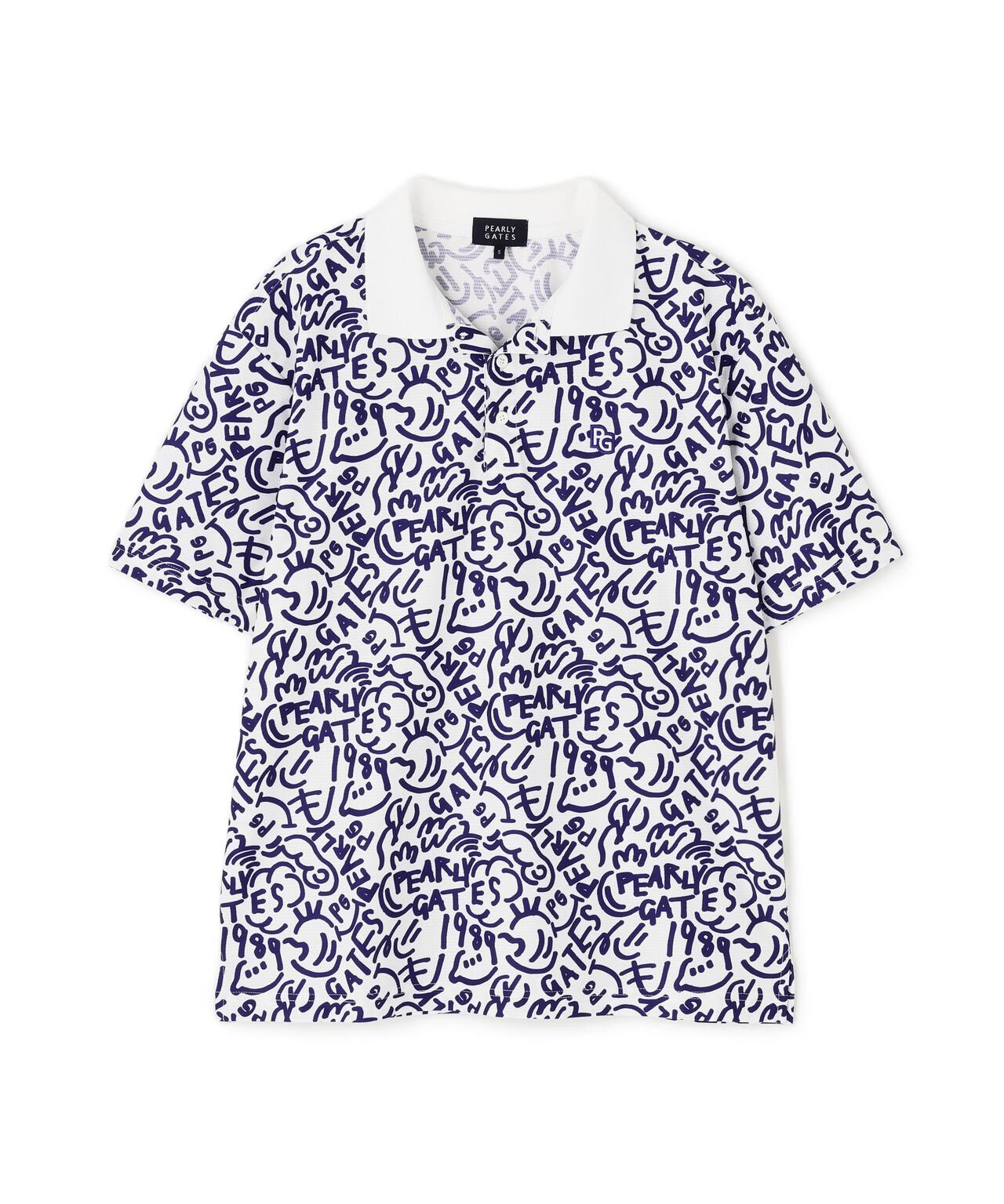 メッシュジャージ半袖ポロシャツ <Bio PG SMILE野菜柄>