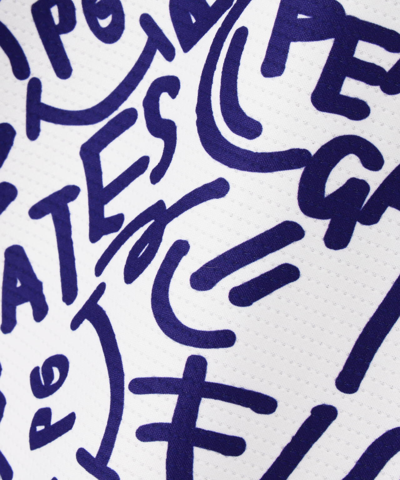 メッシュジャージ半袖ポロシャツ <Bio PG SMILE野菜柄>