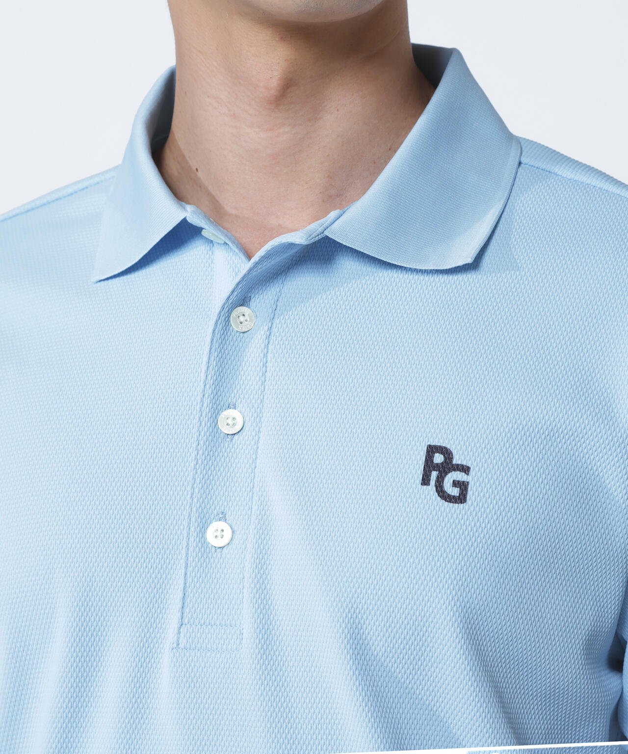 ポップコーンカノコ×メッシュ半袖ポロシャツ