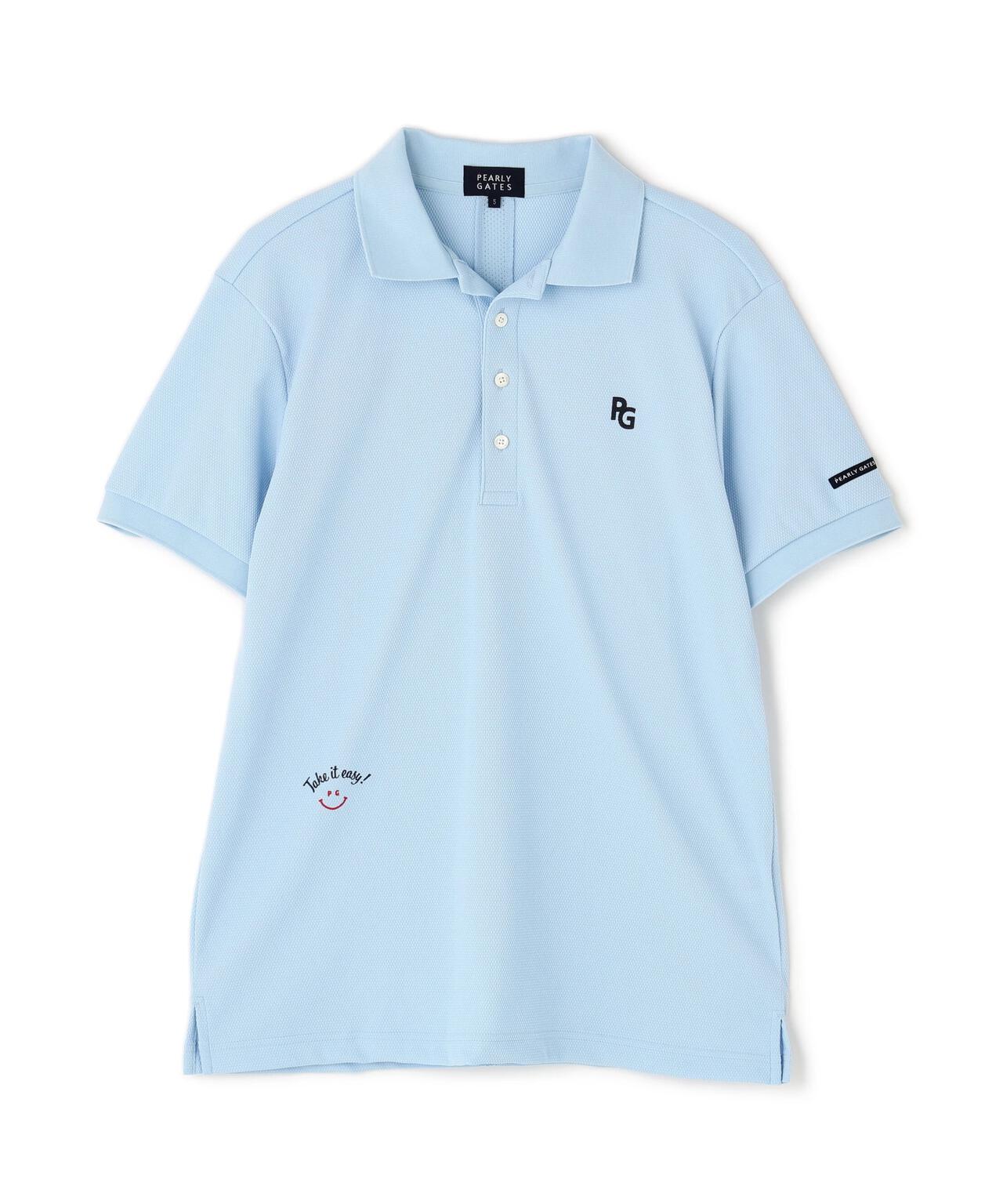 ポップコーンカノコ×メッシュ半袖ポロシャツ