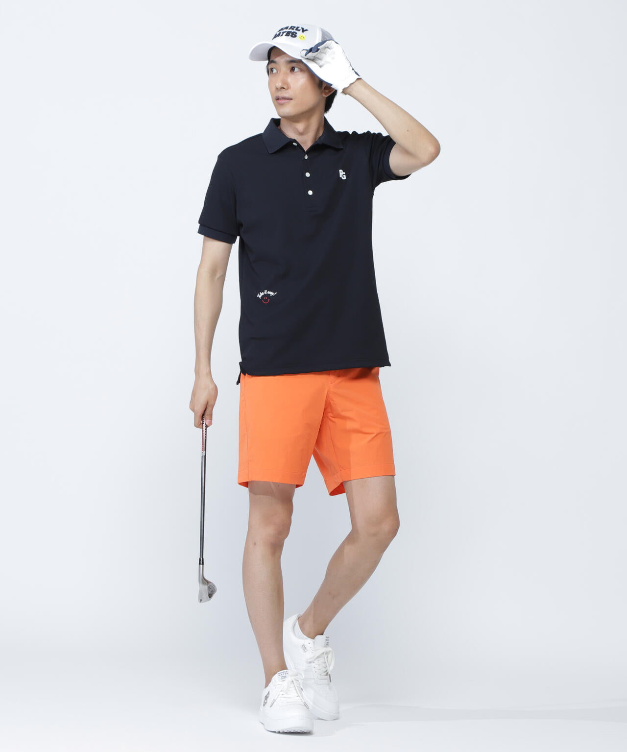 ポップコーンカノコ×メッシュ半袖ポロシャツ