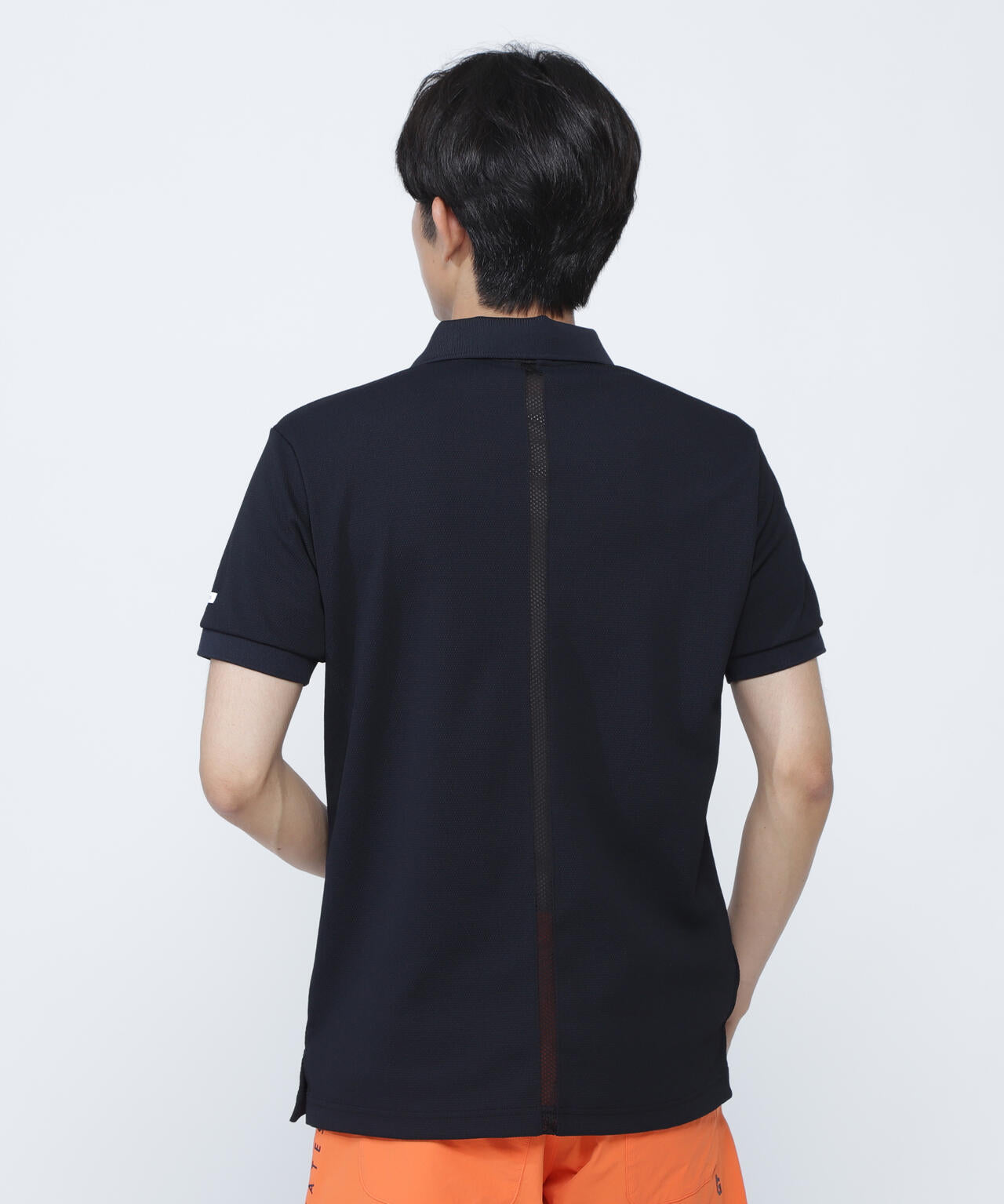 ポップコーンカノコ×メッシュ半袖ポロシャツ