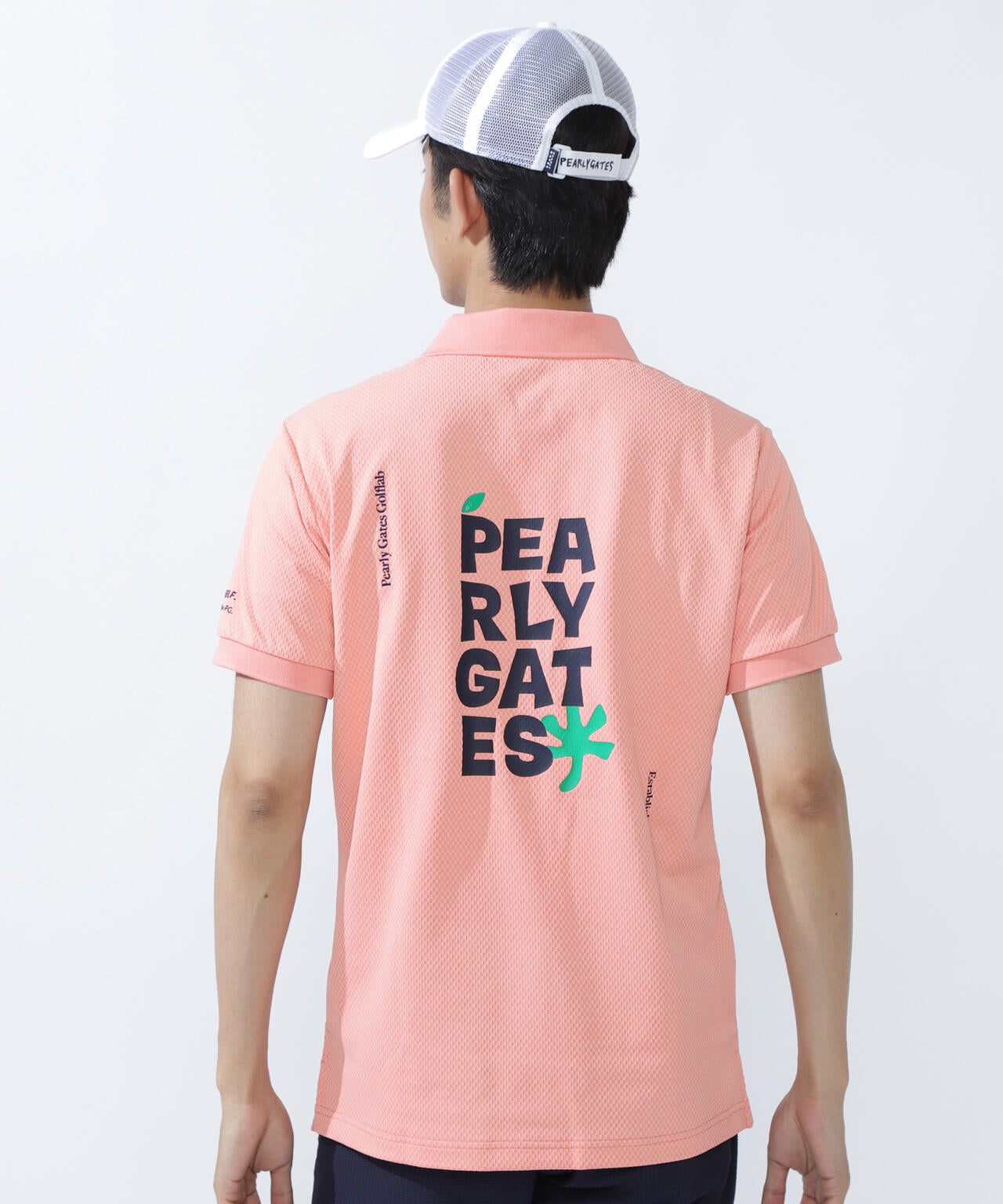 サッカーチェック半袖ポロシャツ