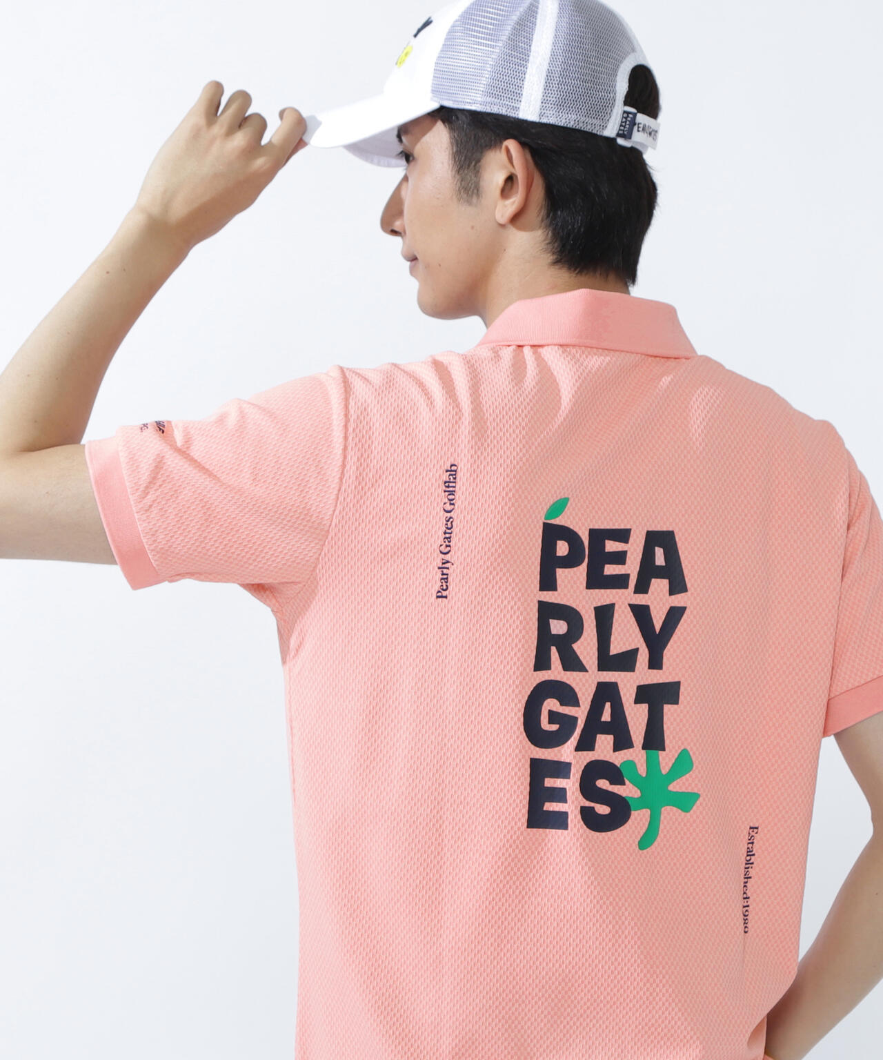 サッカーチェック半袖ポロシャツ