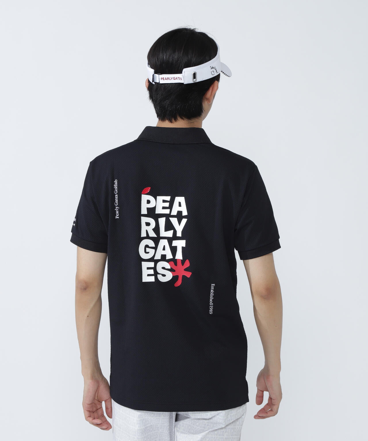 サッカーチェック半袖ポロシャツ