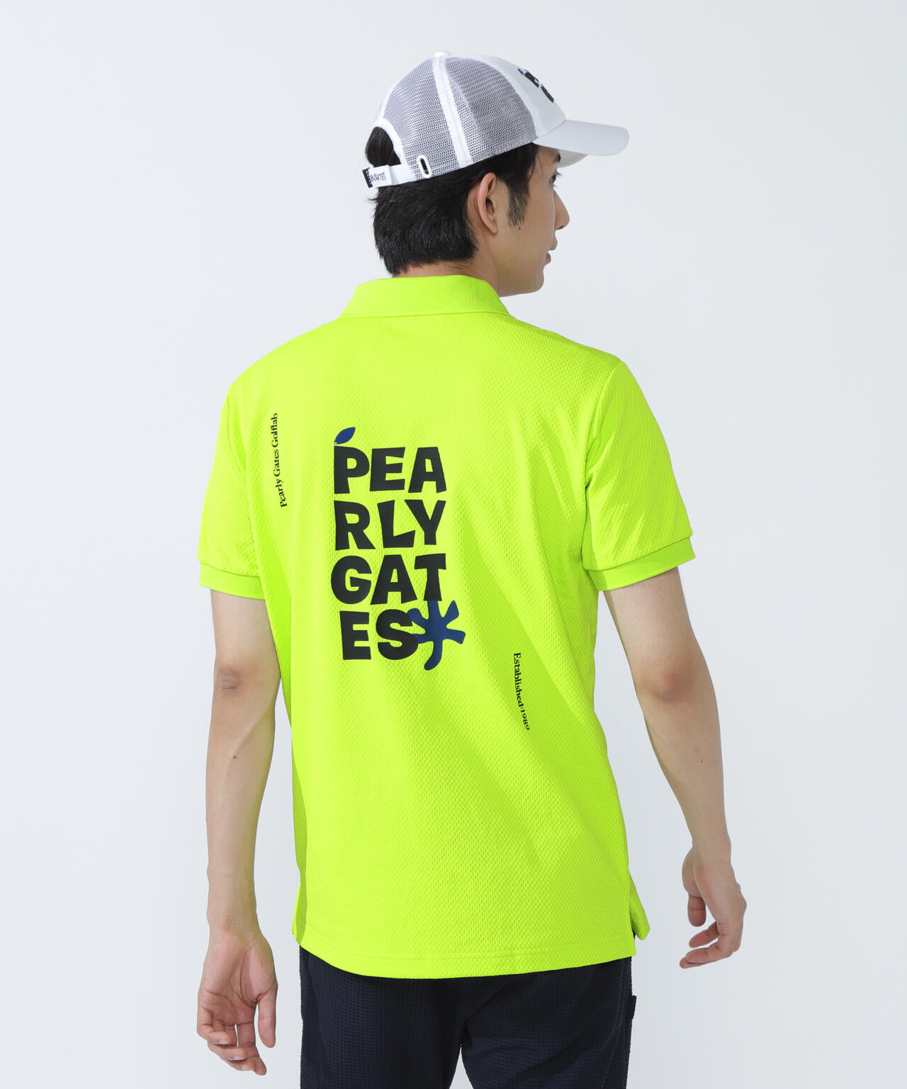 サッカーチェック半袖ポロシャツ