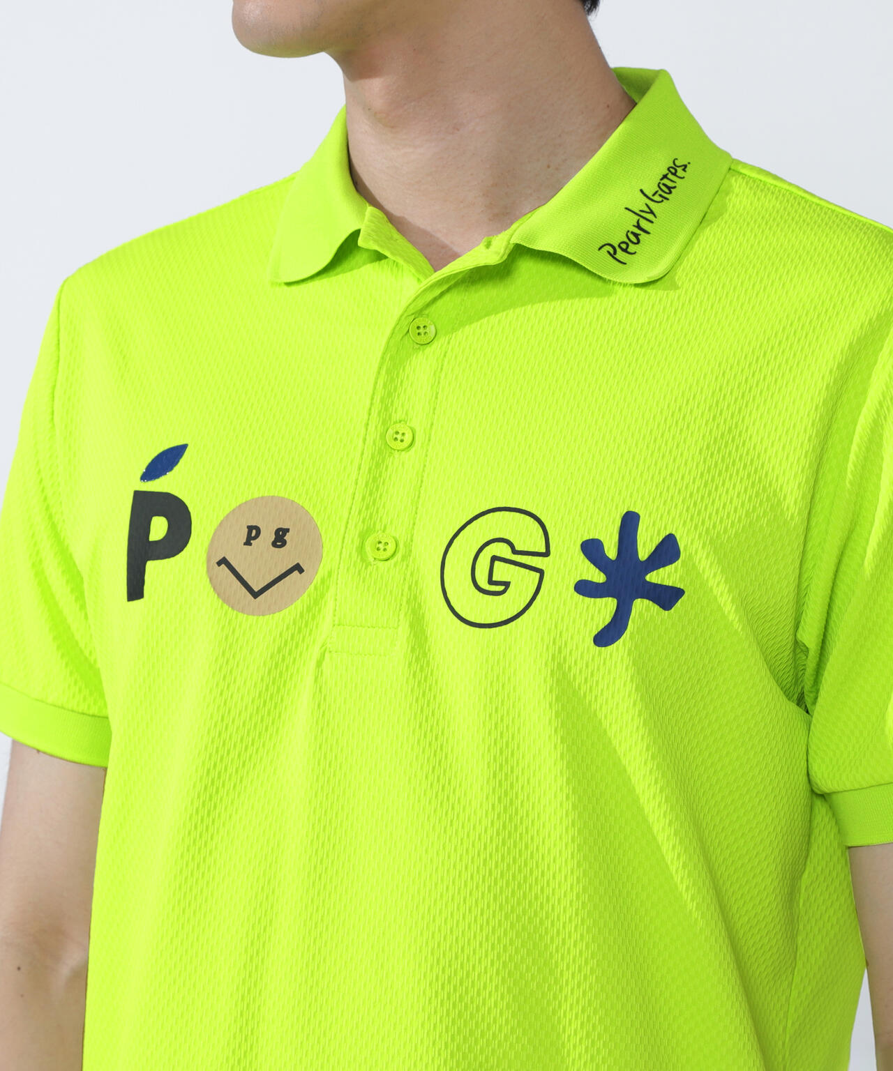 サッカーチェック半袖ポロシャツ