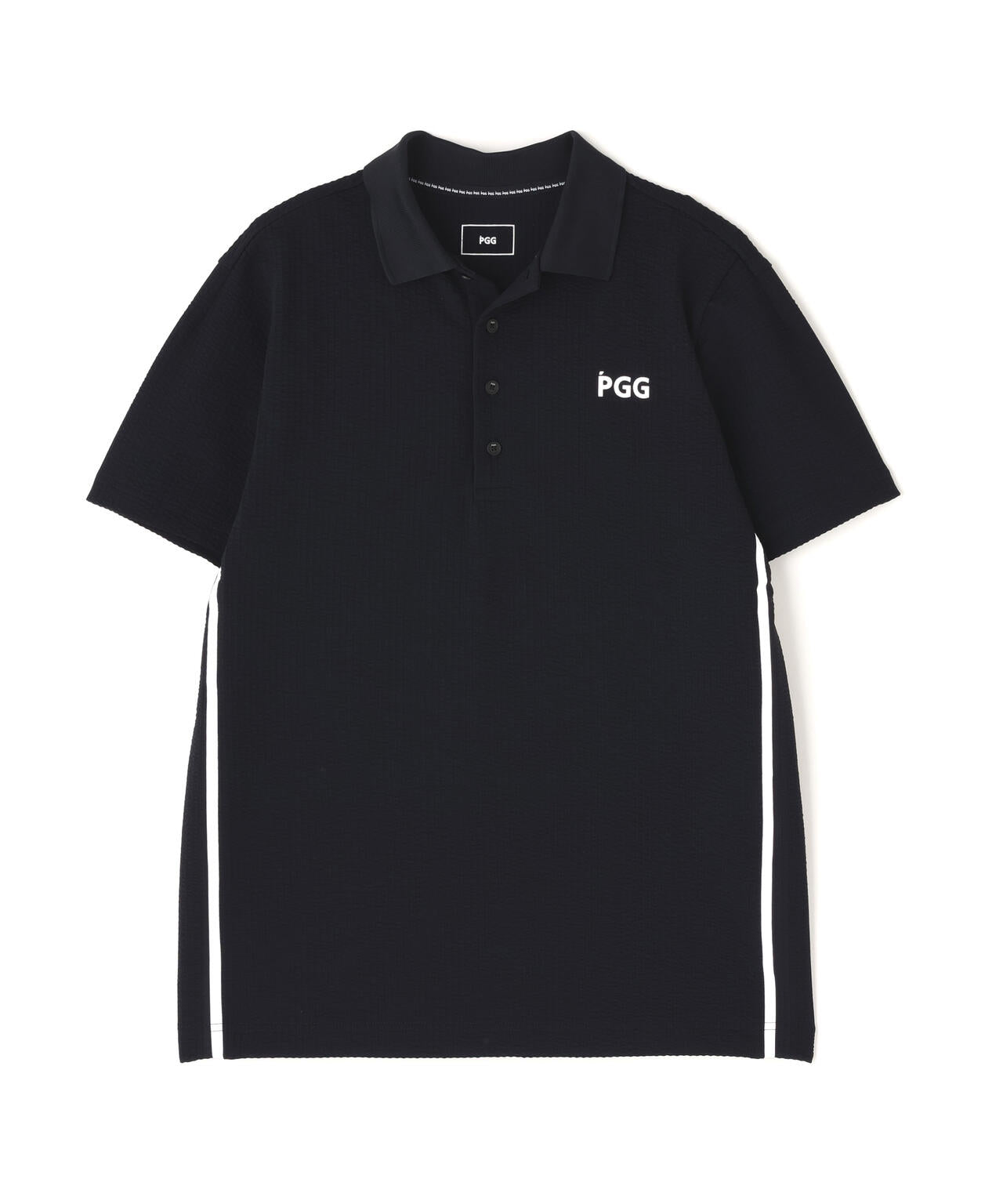 【PGG】【直営店舗&公式オンライン限定】ドライミックスストレッチリブフェイス半袖ポロシャツ (MENS)