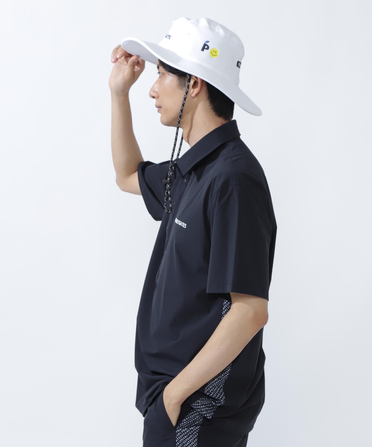 ナイロンアクティブストレッチ半袖ポロシャツ