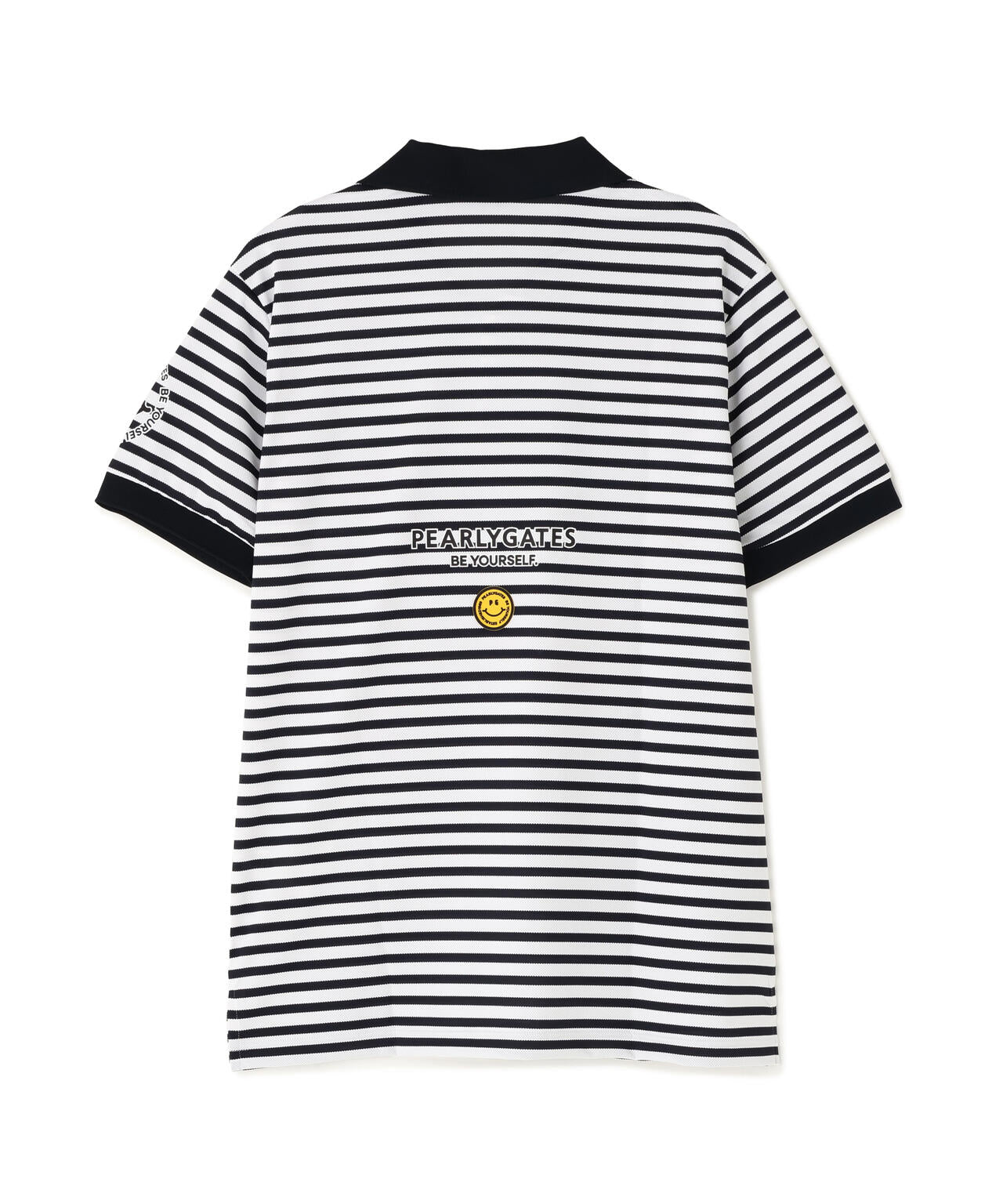 PG is PG ハイゲージストレッチBOXカノコ半袖ポロシャツ <ボーダー柄>