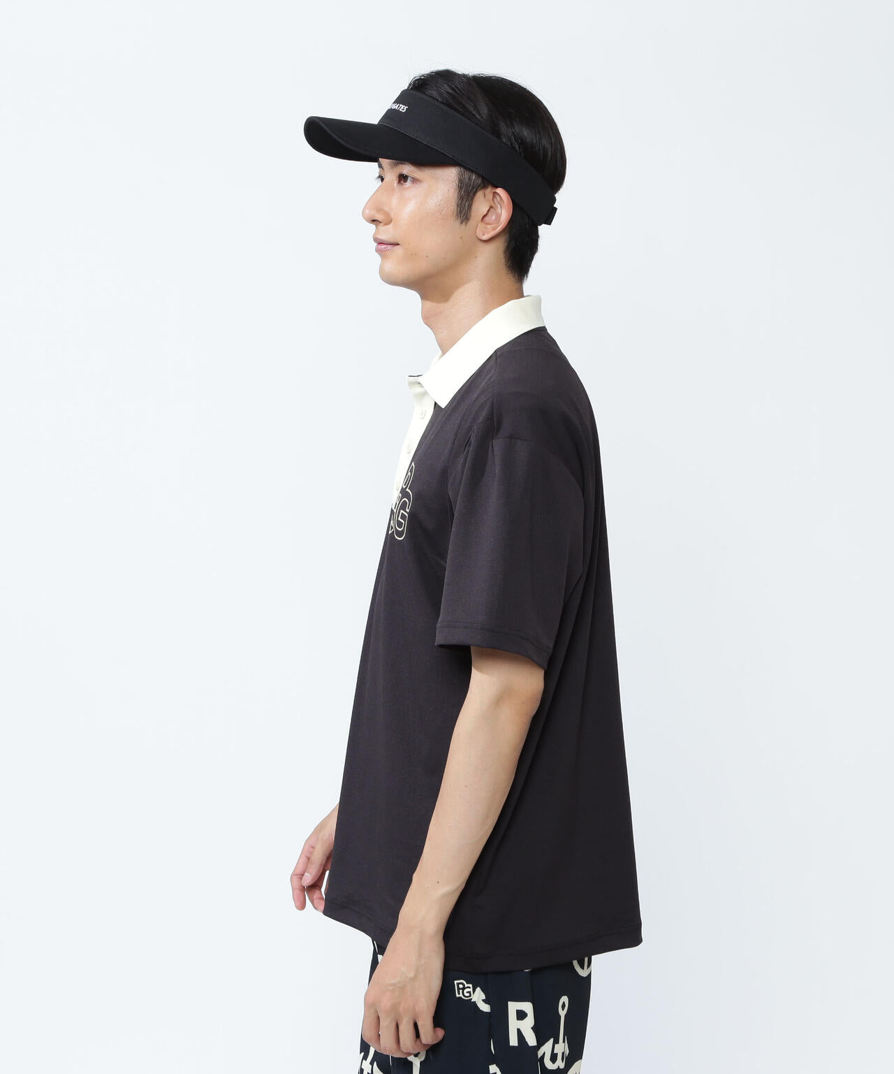 梨地半袖ポロシャツ