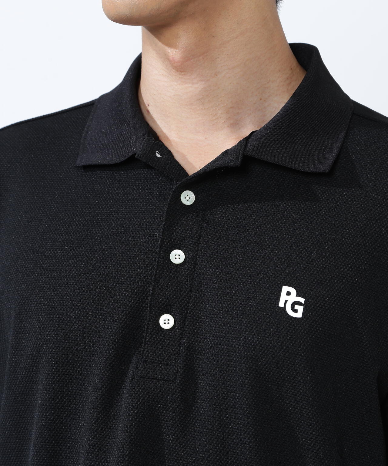 ストレッチミニバブル半袖ポロシャツ