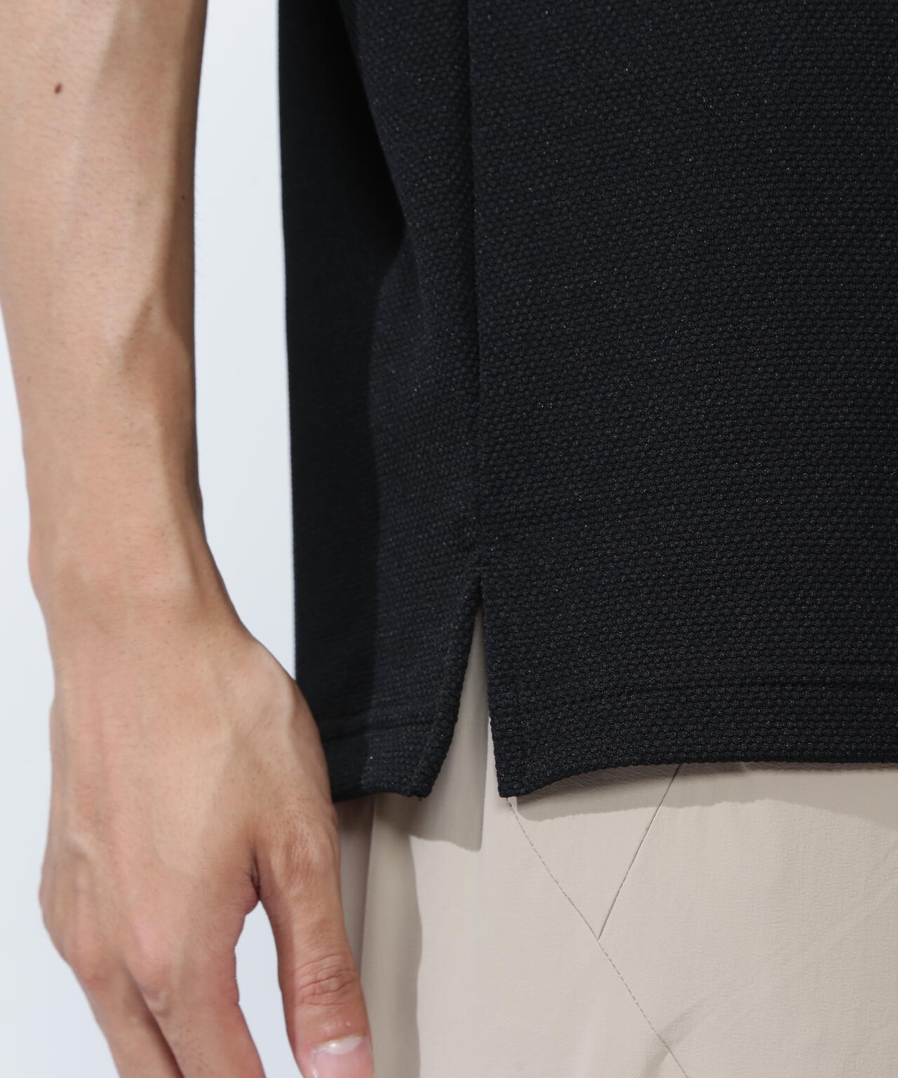 ストレッチミニバブル半袖ポロシャツ