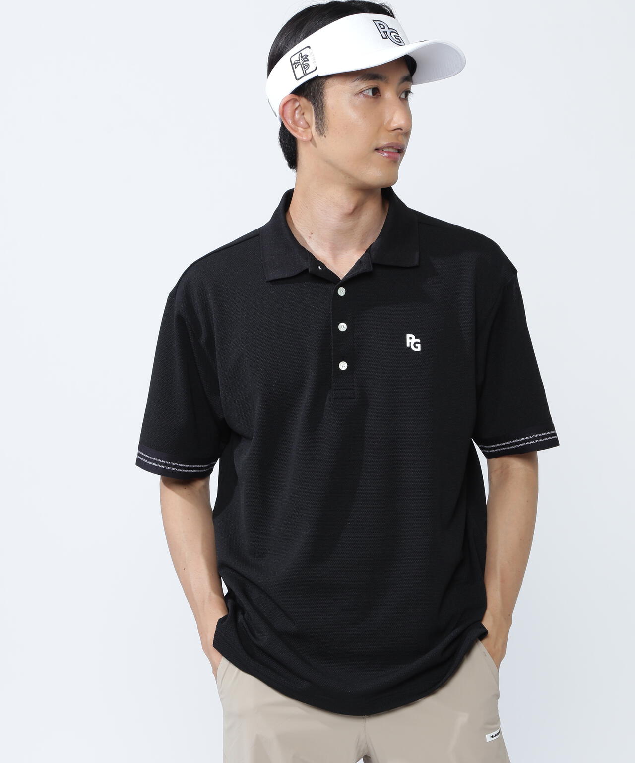 ストレッチミニバブル半袖ポロシャツ