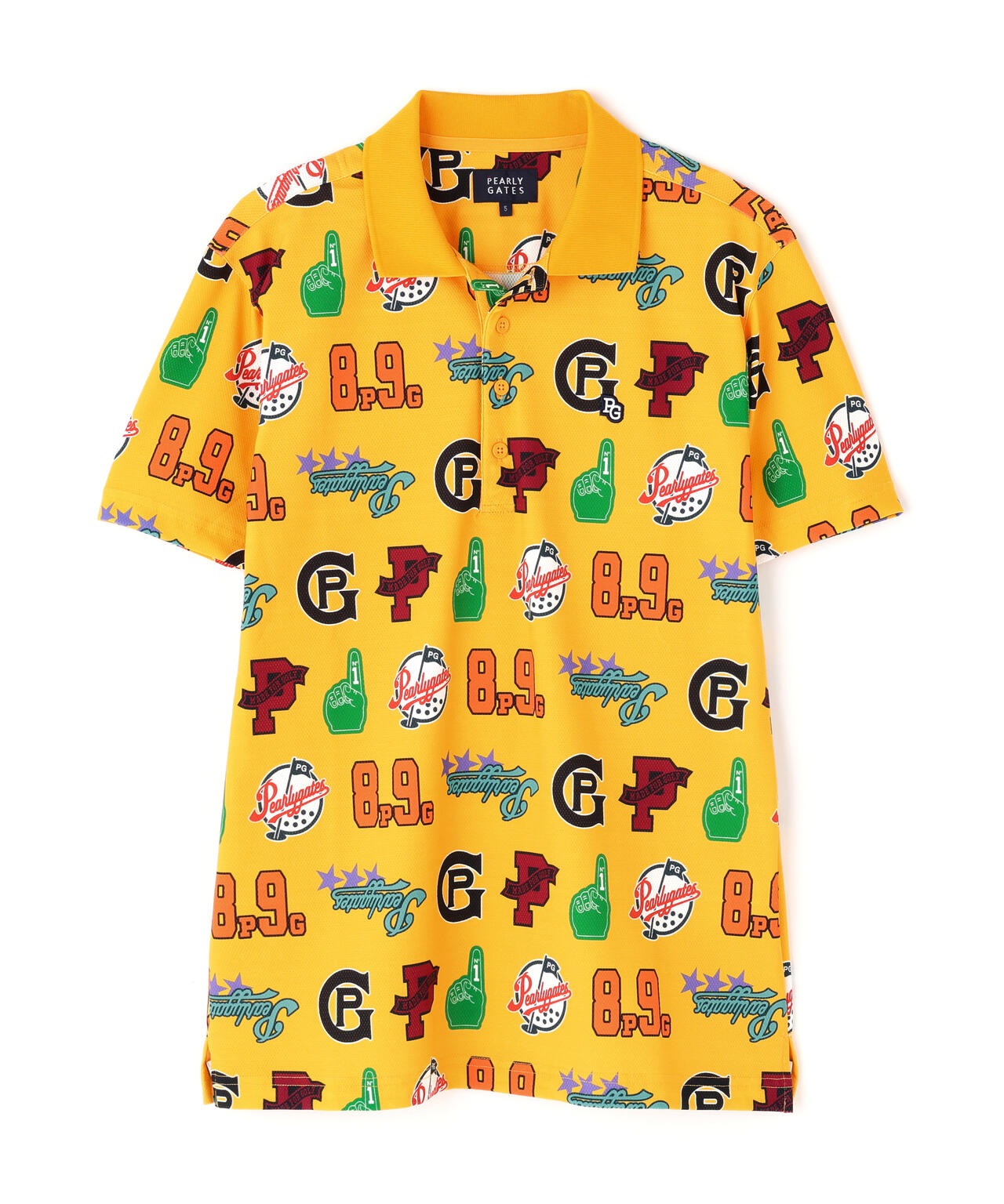 Peストレッチメッシュ半袖ポロシャツ <POPベースボール柄>