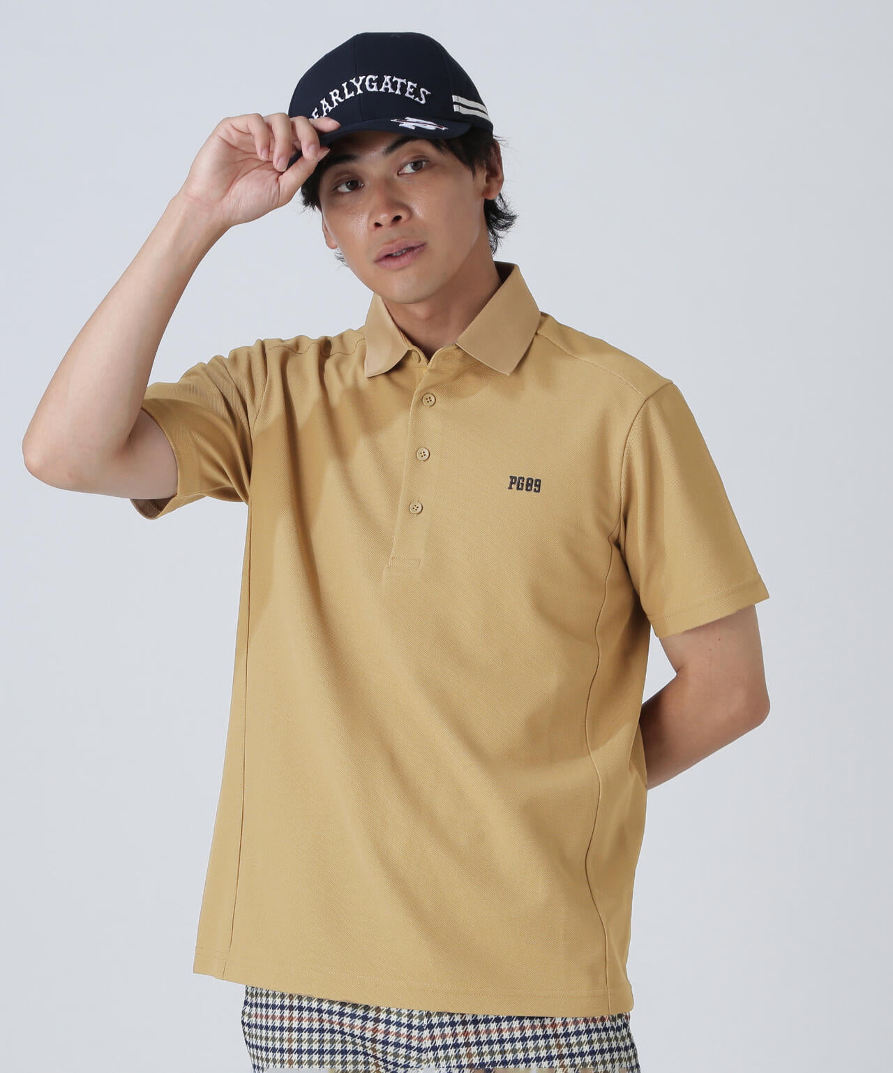 ハイエアーパームタイプカノコ半袖ポロシャツ