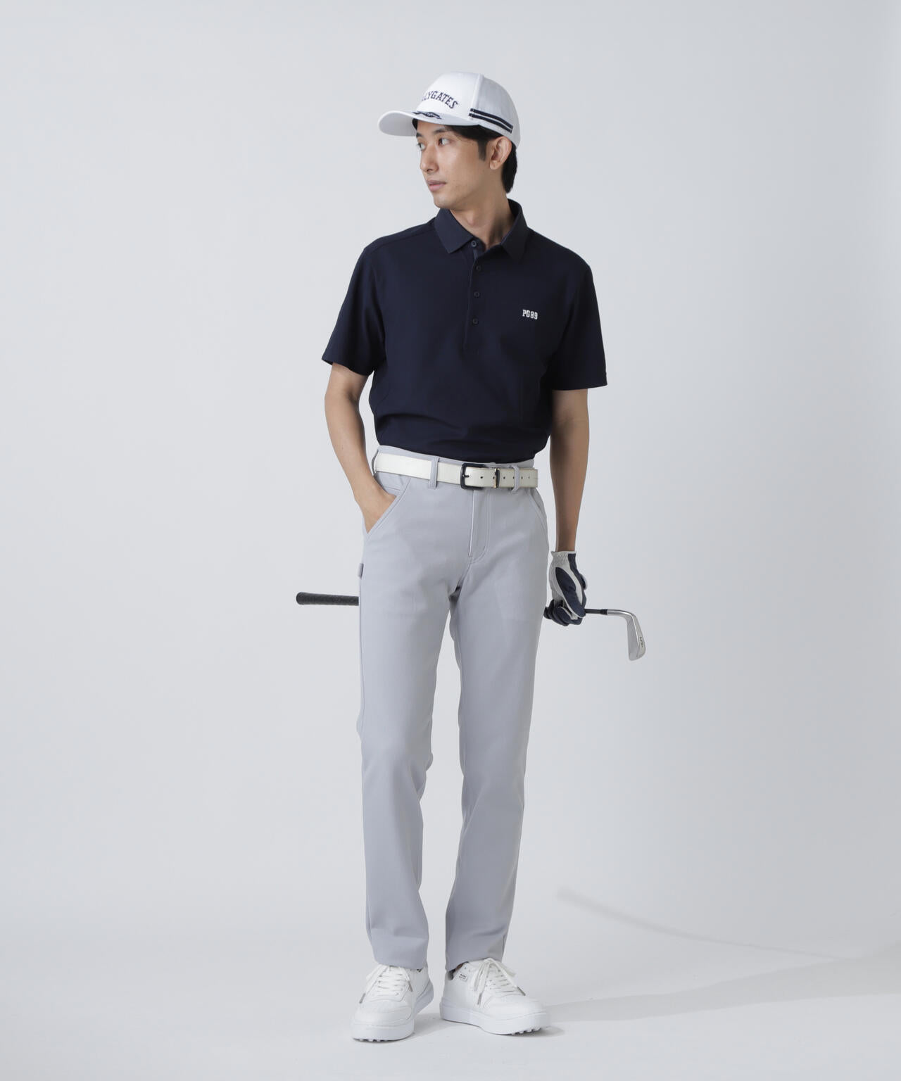 ハイエアーパームタイプカノコ半袖ポロシャツ