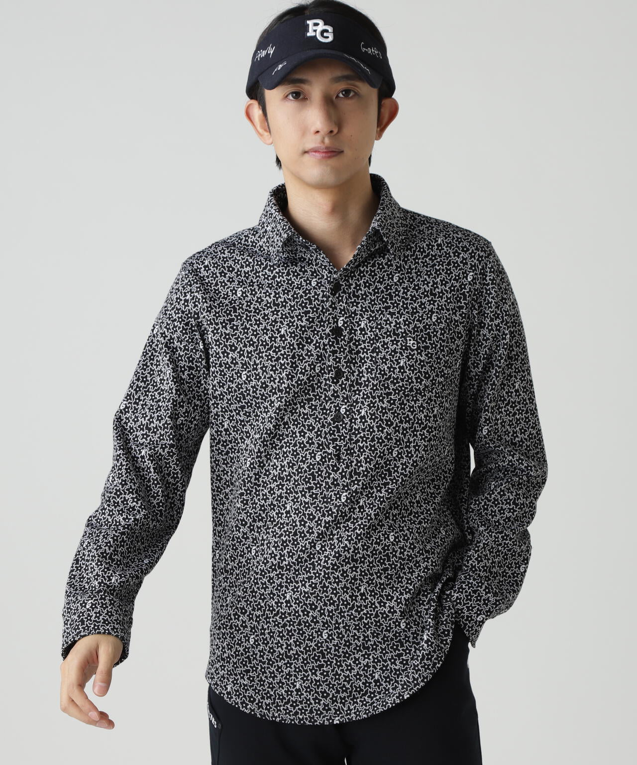 C/PeストレッチWJQ長袖カットソープルオーバー <MIXパターン>