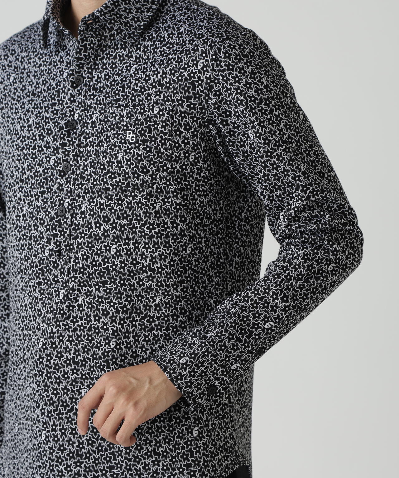 C/PeストレッチWJQ長袖カットソープルオーバー <MIXパターン>