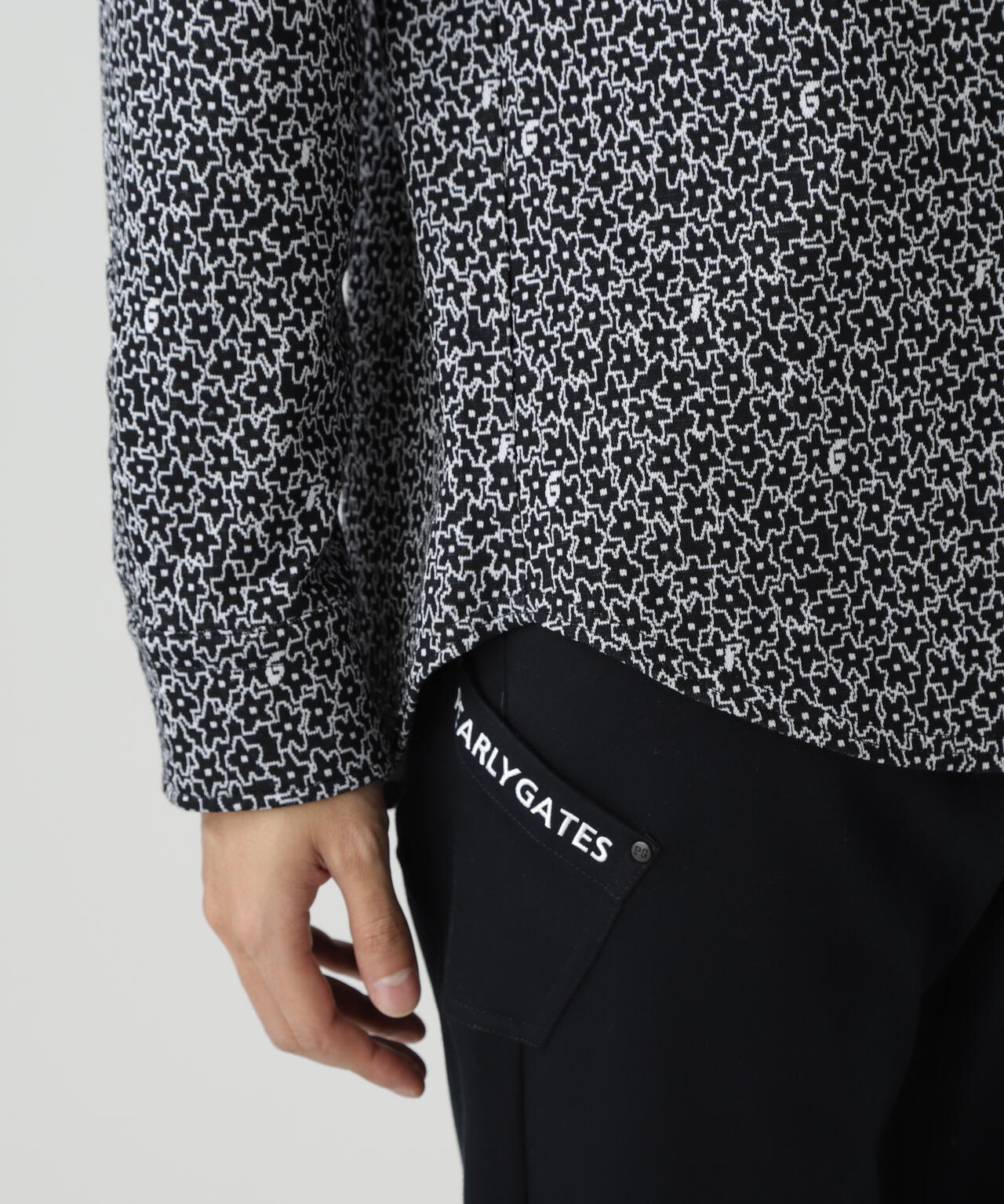 C/PeストレッチWJQ長袖カットソープルオーバー <MIXパターン>