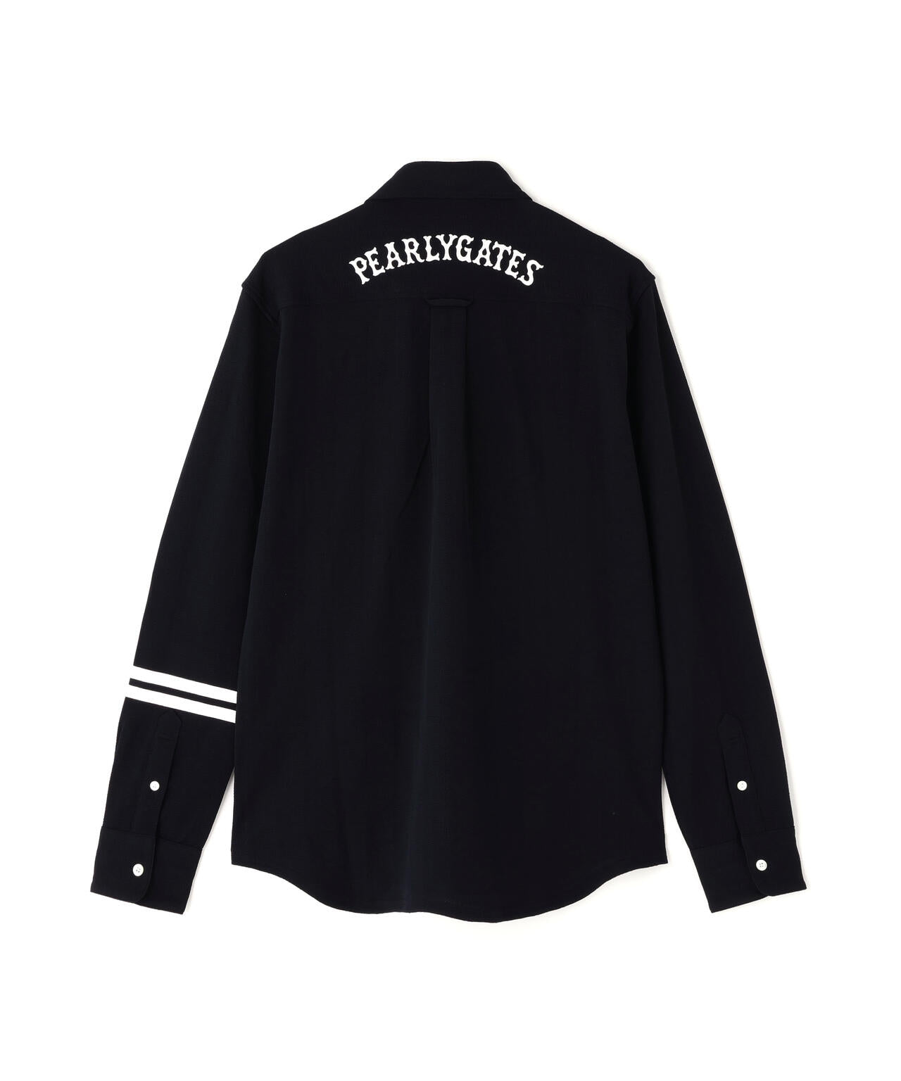 タックジャガードストライプ長袖カットソー