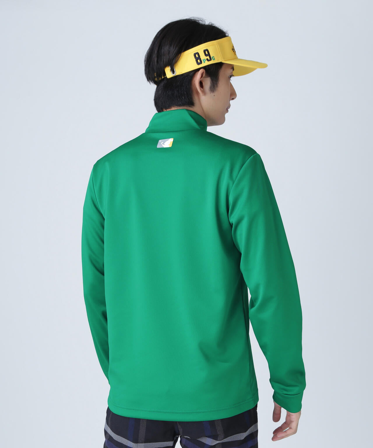 鹿の子ダンボールゼブラ長袖ハイネックカットソー