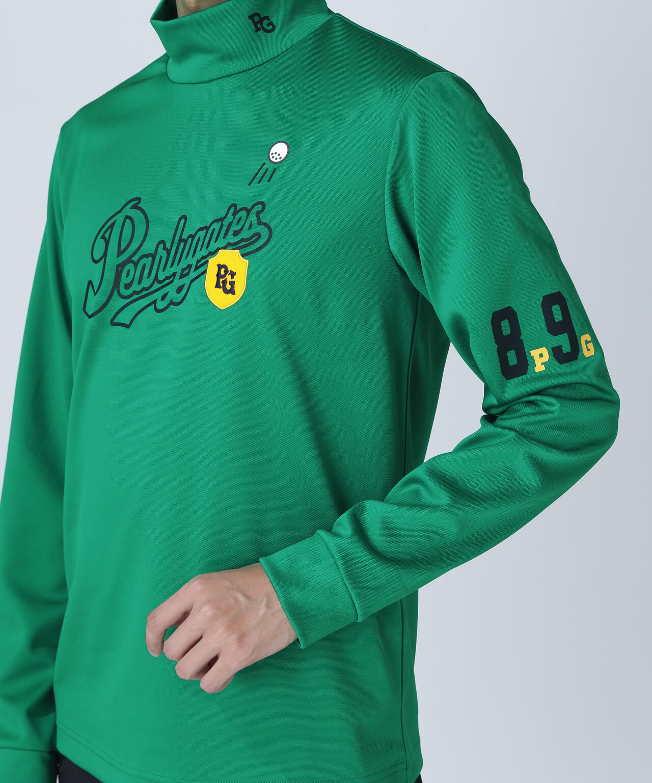 鹿の子ダンボールゼブラ長袖ハイネックカットソー