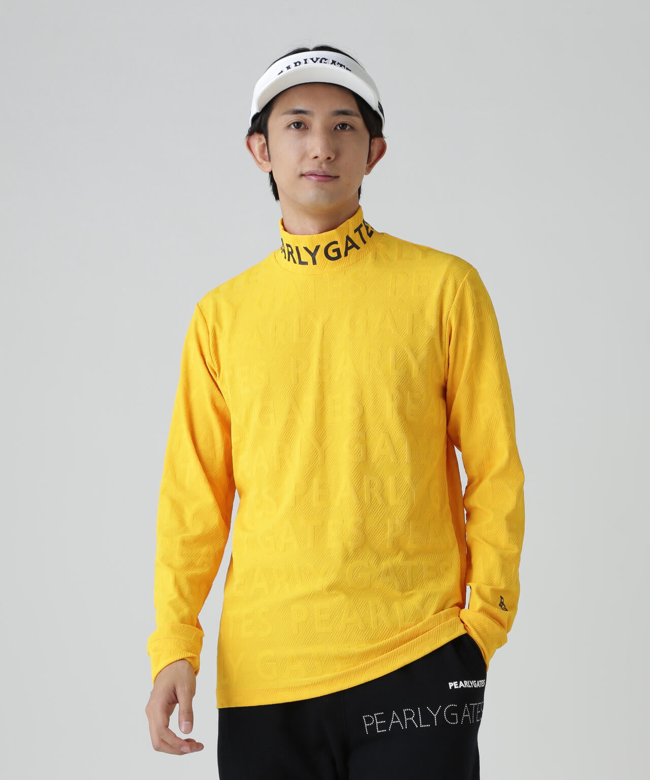 3Dベアジャガード長袖ハイネックカットソー