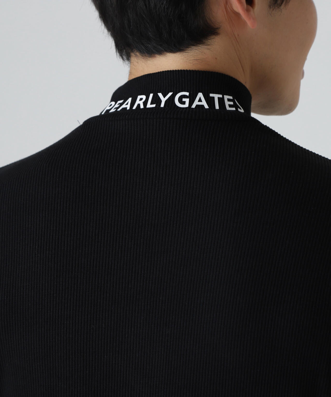 セルヒートリブフェイス長袖モックネックカットソー