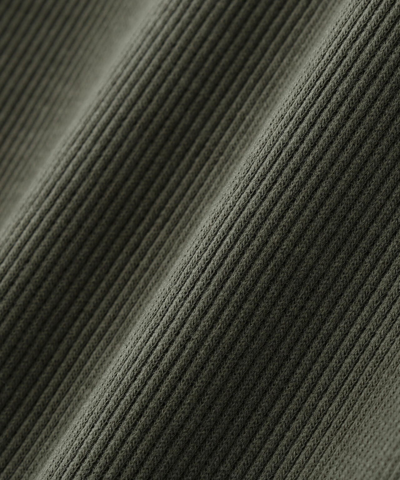 セルヒートリブフェイス長袖モックネックカットソー