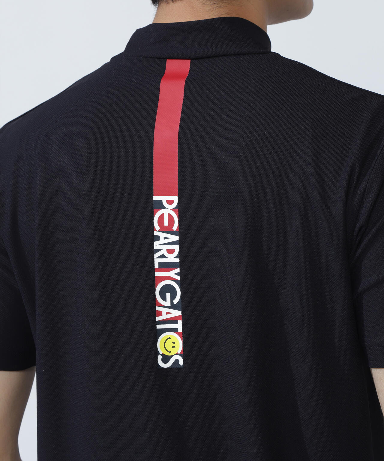 ハニカムカノコ半袖モックネックカットソー