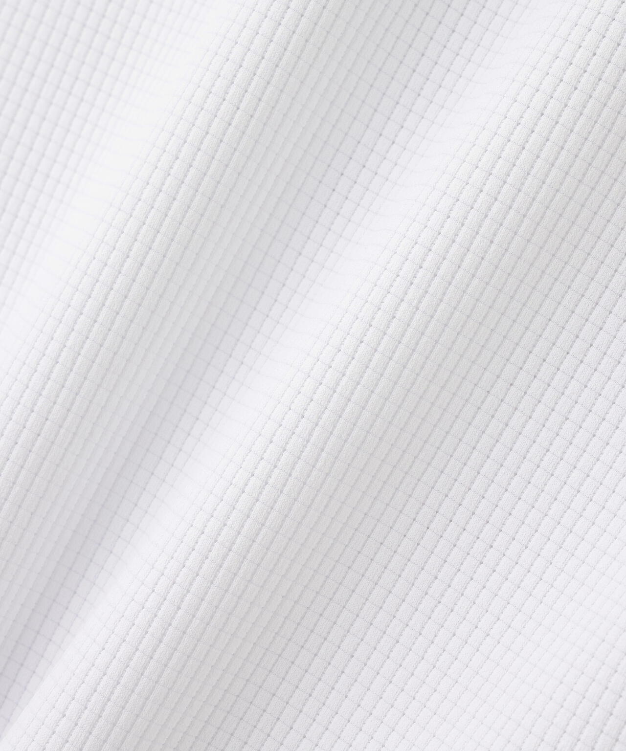 アクアツイストドットメッシュ半袖モックネックカットソー