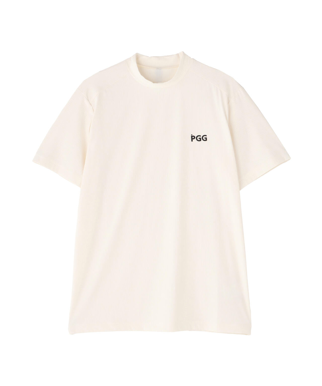 【PGG】【直営店舗&公式オンライン限定】Nyストライプ2WAY半袖モックネックカットソー (MENS)